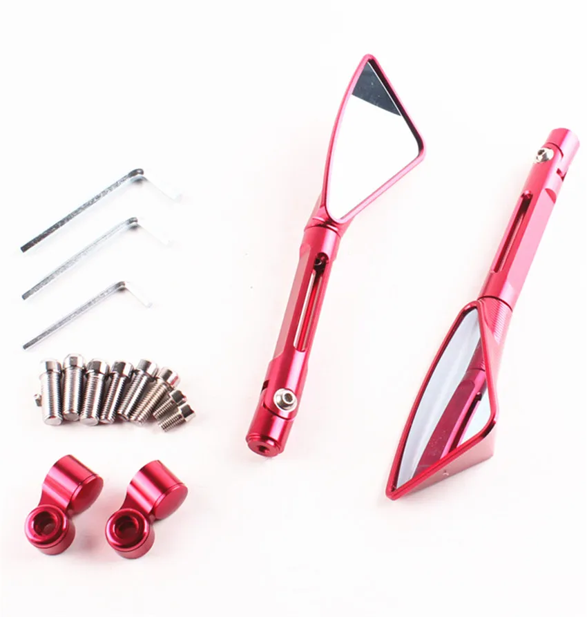 Боковые зеркала заднего вида для Suzuki GSXR1000 2001-2004 GSXR600 2001-2005 SV650S 2003-2008 SV1000S 2003-2007 красный