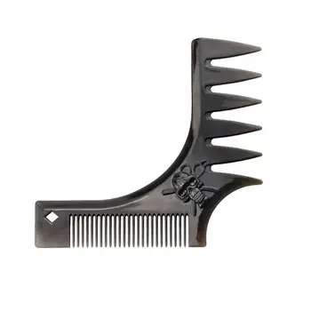 

1PC Beard Styling Combs Straight Angle Wide Tooth Comb Sideburns Styling Mustache Comb Oil Head Modelling Texture Comb For Men