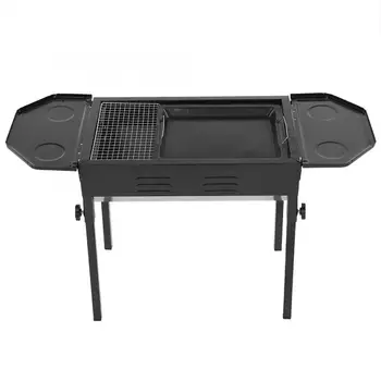 

Stainless Steel Foldable Barbecue Grill BBQ Stove Charcoal Grill Black Cooking Tools