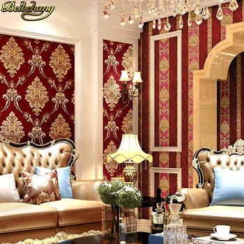 

beibehang Squeezed European wallpaper bedroom living room 3d stereo garden TV background Idyllic flowers wall wallpaper roll