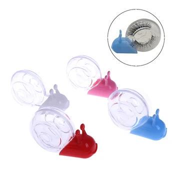 

Hot selling Naughty Small snail design Eyelash Packaging Boxes Many Choice Candy Colored Lash Packing Empty Storage Case