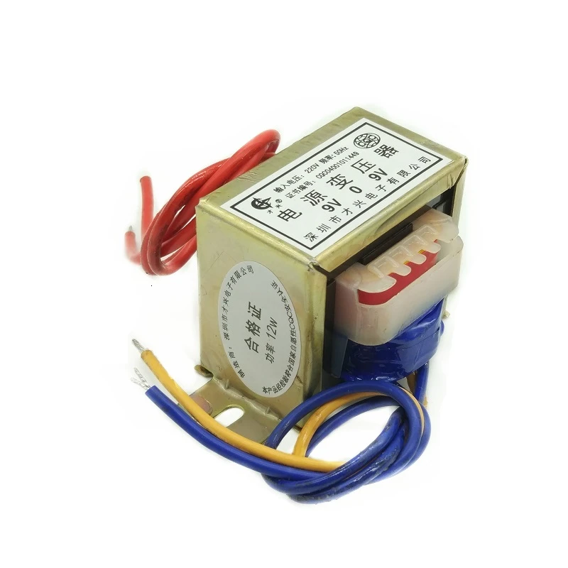 Катушка 12 Вт преобразователь звука EI48 DB-12VA 220V постоянного тока до AC6V/9 В/12 V/15 V/18 V/24 V/одноместный/двухместный низкочастотный изолированного источника transformador