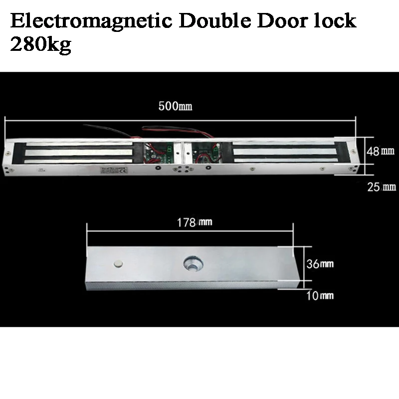 12 В двойной дверной магнитный дверной замок электромагнитный замок 180/280 кг U кронштейн Автоматизация зданий/офисное электрическое устройство для открывания ворот