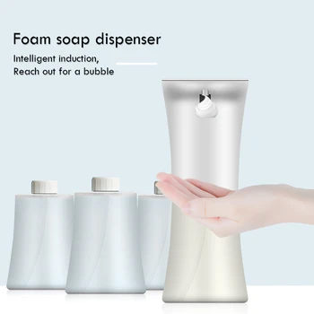 

300ml Intelligent Liquid Foam Soap Dispenser Automatic Induction Bathroom Tools Automatic Wall Mounting ABS Hand Cleaning