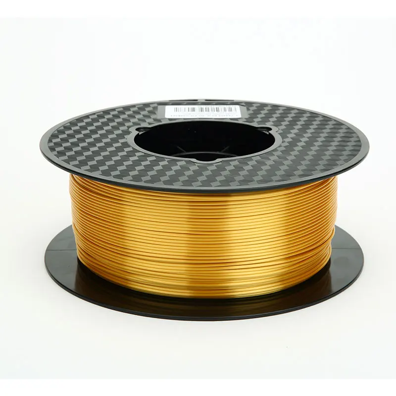 Filamento de seda para impresora 3D de oro rosa de 0.069 pulgadas, carrete  de 2.2 libras, impresión 3D, metal brillante y sedoso, oro rosa (oscuro)