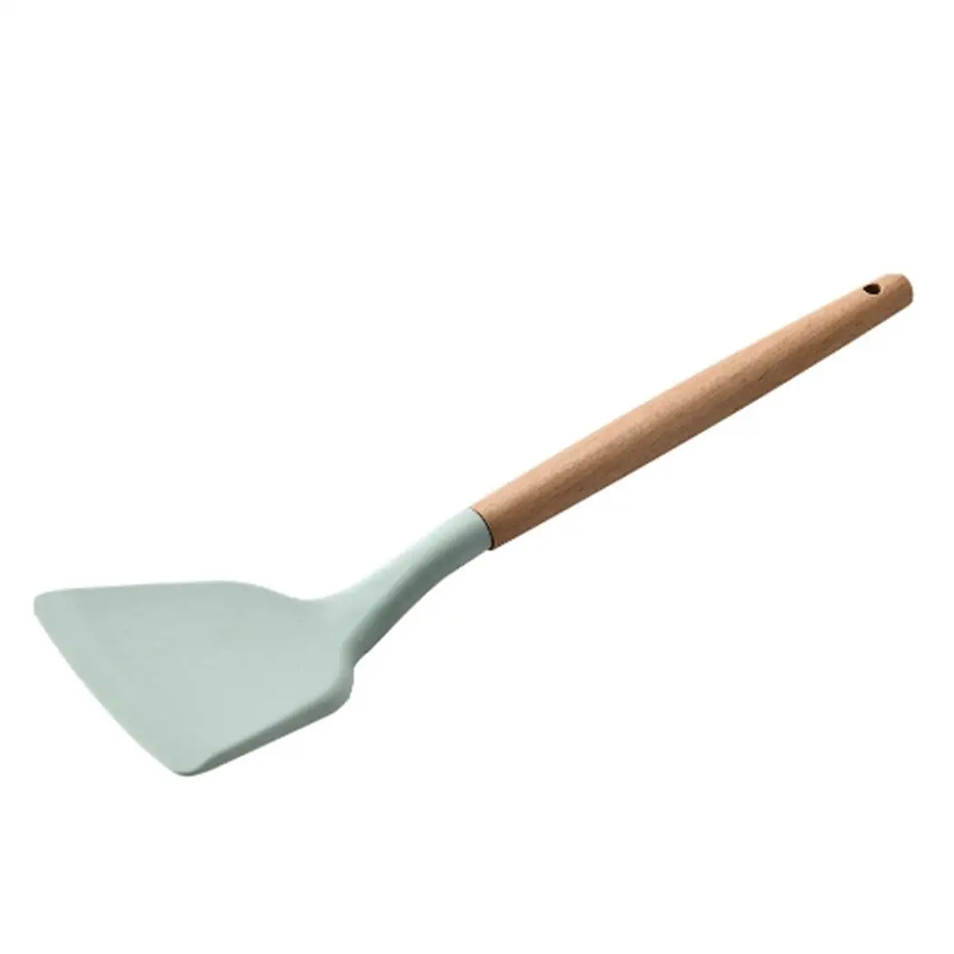 spatula Набор посуды прочный практичный термостойкий силиконовый кухонный инструмент ложка, дуршлаг, лопатка, лопатка, суп и т. д - Цвет: spatula