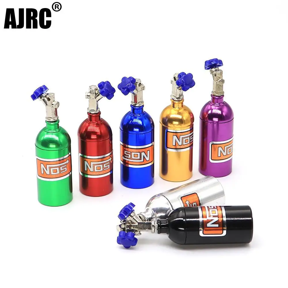

AJRC 1/10 simulation climbing car universal decorative parts NOS metal simulation nitrogen bottle with fixed chain TRX4 SCX10 ii