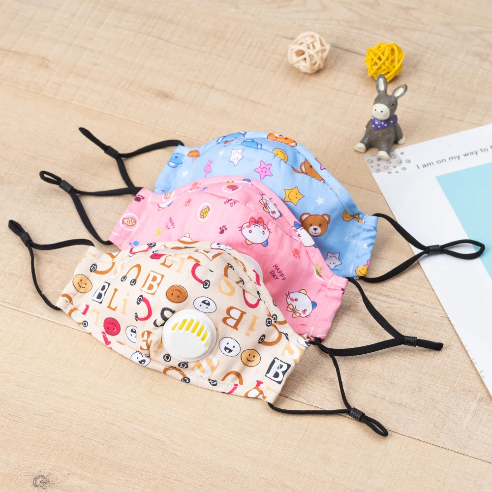 

Wecute Baby Face Masks Children's Three-dimensional Folding Cotton Windproof And Dustproof Cartoon Printed Masks for Baby