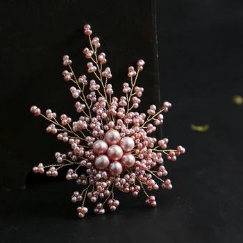 

Handmade Pearl Broach Natural Freshwater Pearl Brooches Romantic Brooch For Women Gift Luxury Jewelry