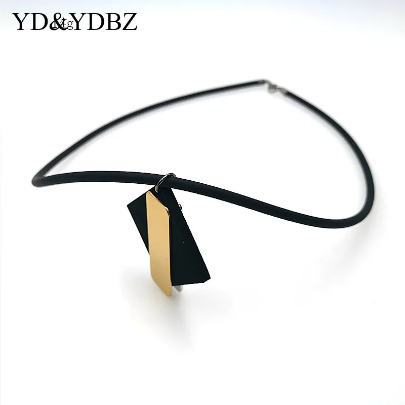 YD & YDBZ новое ожерелье для женщин ювелирные изделия с двух сторон розовое золото и