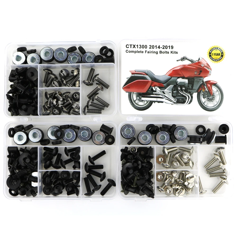 Fit For Honda CTX1300 CTX 1300 2014-2016 2017 2018 2019 Motorcycle Full Fairing Bolts Kits Screws Washer Nuts Fastener Steel | Автомобили