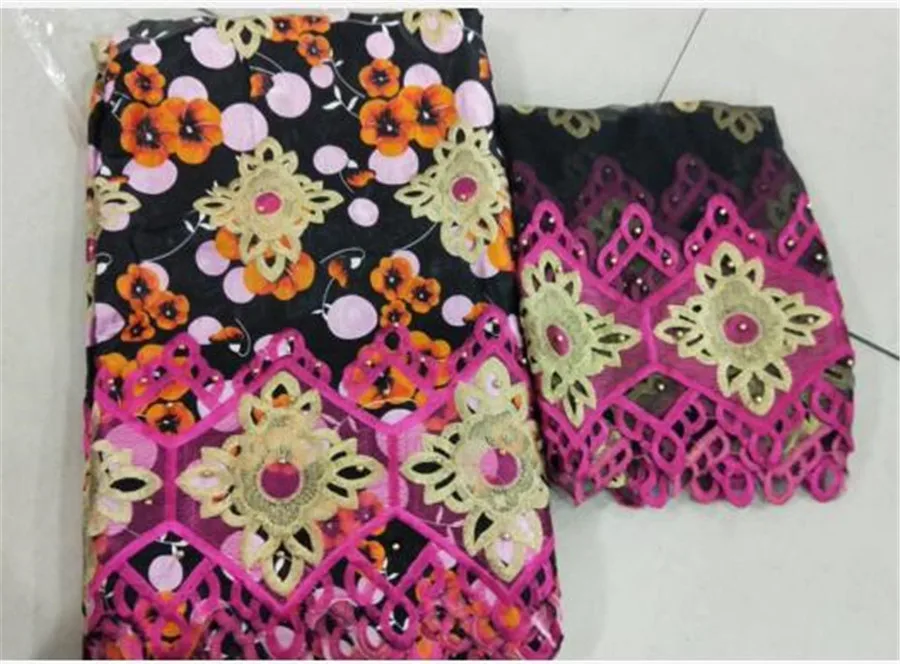 Tissu africain bazin brocade 2018 high quality lace cotton embroidered french tulle with beads for women 5+2yards/lot JFB | Дом и сад