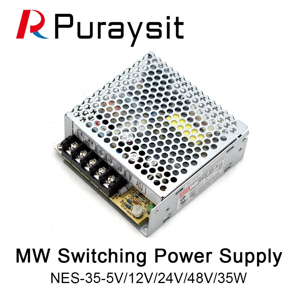 Регулируемый источник питания с одним выходом MeanWell NES-35-15 ac dc 35 Вт 36 5 В 15 24 48 3 А 7 220