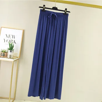 

New casual high waist trousers solid color elastic pants women gray