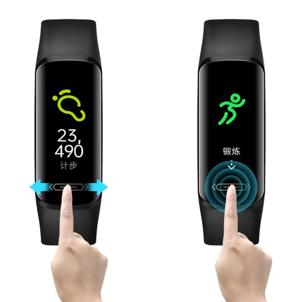 Color Screen Intelligent Bracelet For Monitoring And Heart Rate Sleep ID UI Design App's Own Dial Market | Электроника