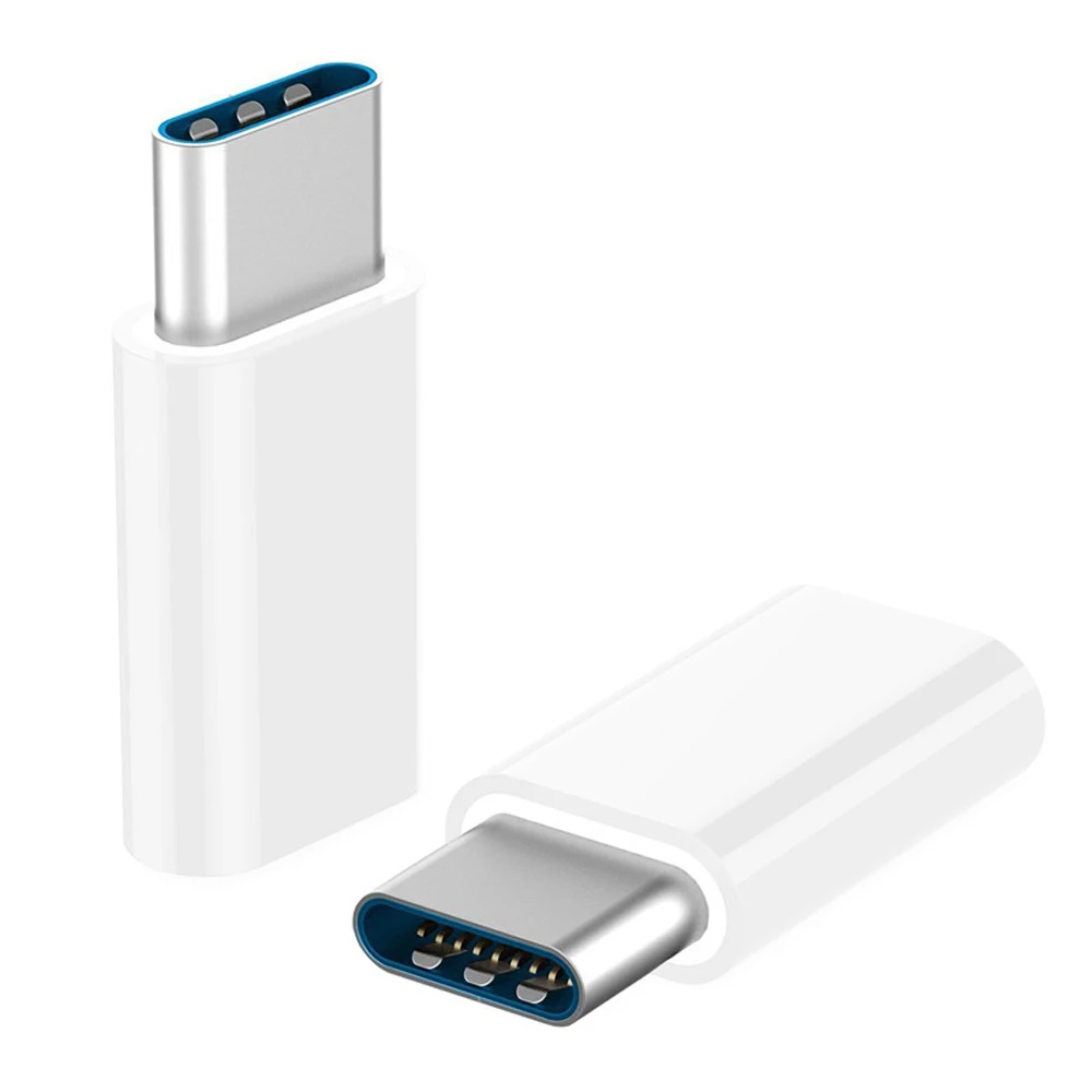 2 шт. Micro USB к type C USB3.0 OTG адаптер Разъем для зарядки для HUAWEI P30 XIAOMI S10 S10+ кабель для передачи данных - Цвет: 2PCS White