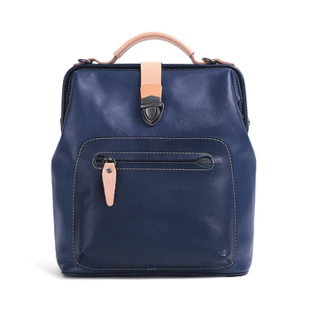 

Fashion Leather Backpack, Outdoor Bag Layered Stroage All-match Retro Student Handbag 5 Colour For women