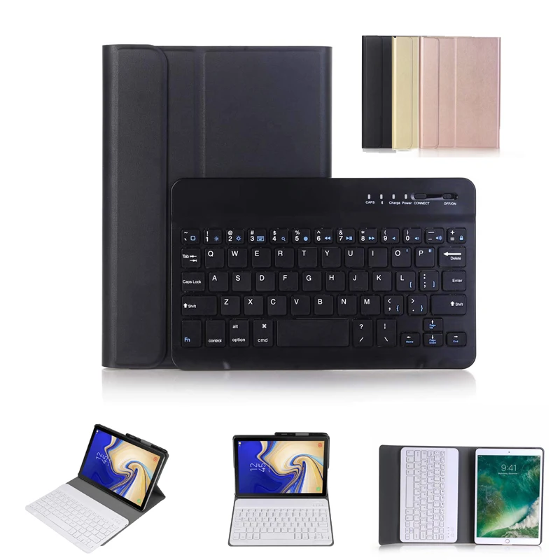 

Wireless Bluetooth Keyboard Cover For Samsung Galaxy Tab 10.1 T510 T515 Case Removable Pencil Holder Case For Samsung T510 Cover