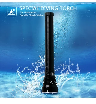 

XHP70 led flashlight most powerful diving torch sub professional waterproof flash light XHP90 yellow light rechargeable lantern