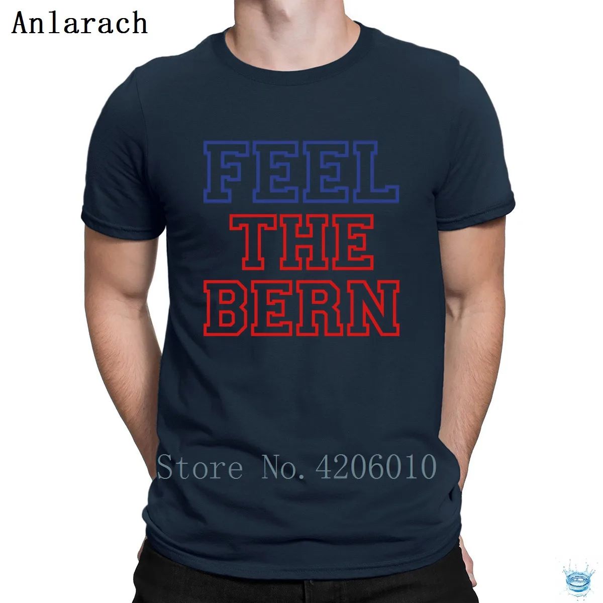 Feel The Bern футболки с принтом Новинка Круглый вырез футболка для мужчин новейшие мужские Awesome Anlarach Crazy