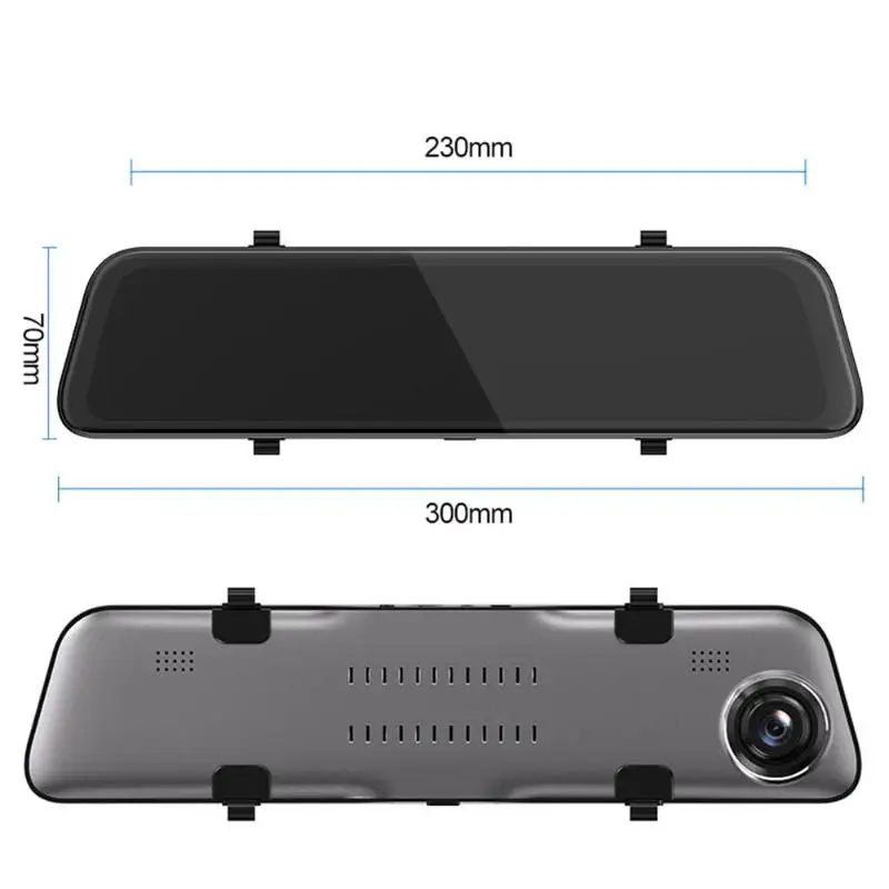 Phisung S11 2K 1080P HD 25fps портативный автомобильный DVR Камера Двойной объектив 11,66 дюймов Зеркало заднего вида видеорегистратор автомобильные аксессуары черная Автомобильная сирена, легкая в установке