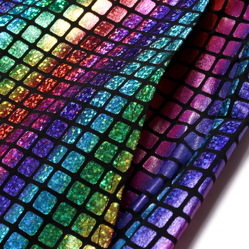 Mens Stage Prom Suits Gold Silver Rainbow Plaid Sequin Jacket Pants Men Dance Festival Christmas Halloween Party Costume Homme
