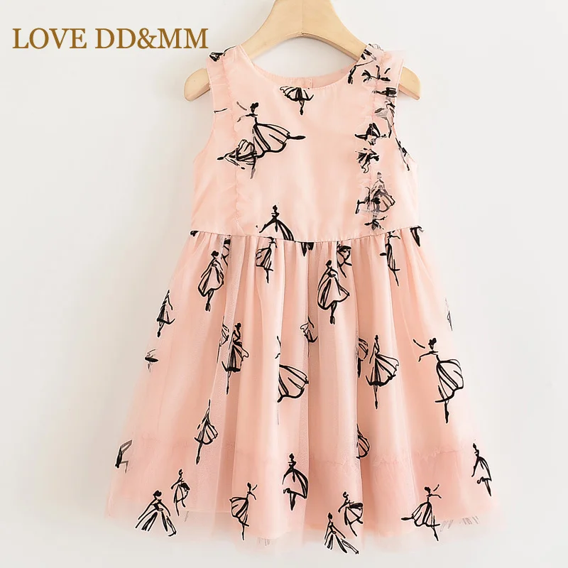 Летнее платье для девочек LOVE DD &amp MM новинка 2021 детская одежда милое танцевальное