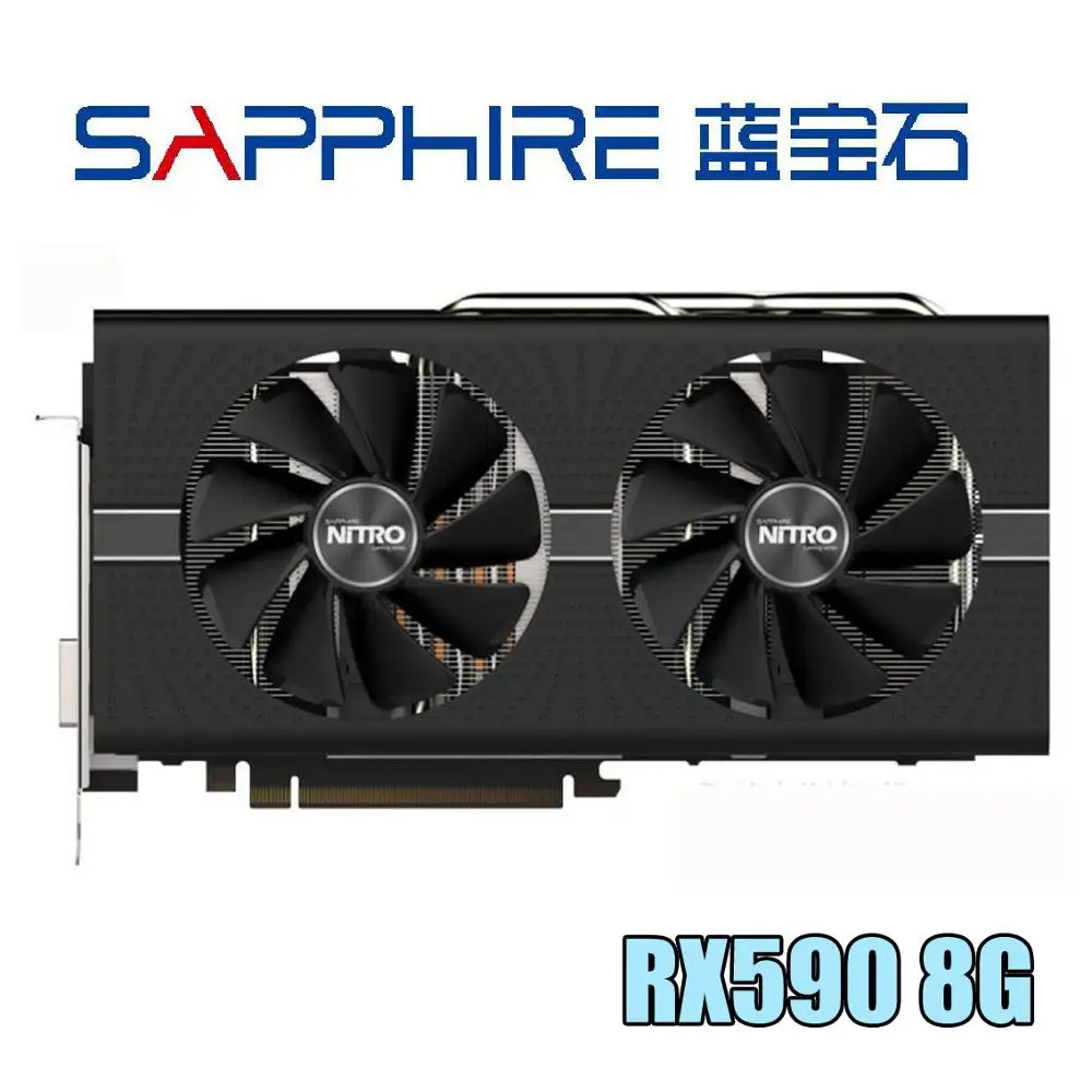 

Sapphire Video Card RX 590 8GB RX590 256Bit GDDR5 Graphics Cards for AMD RX 500 series VGA Cards RX580 RX570