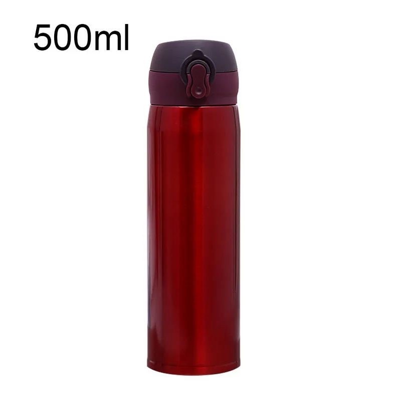 Red 500ml 500 мл Термос, чайная кружка с фильтром, вакуумная колба с фильтром, нержавеющая сталь, Термокружка, кофейная кружка, бутылка для воды, офис - Цвет: Red 500ml
