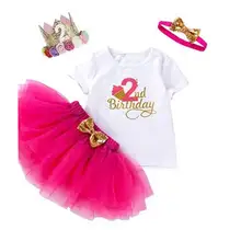 

Baby Girl Clothing Fancy Dress for Girls Baptism Christening Gown 2 Year Girl Baby Birthday Dress with Headband Crown