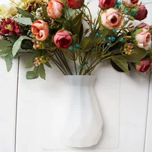 Палка на бесшовные силиконовые вазы волшебный контейнер Съемный DIY паста минималистичный домашний декор офисные современные настенные цветы