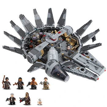 

Disney Star Wars 1381pcs Millennium Falcon Spacecraft Building Blocks Assembling Model Kids For Boys Educational Toys DIY Toys