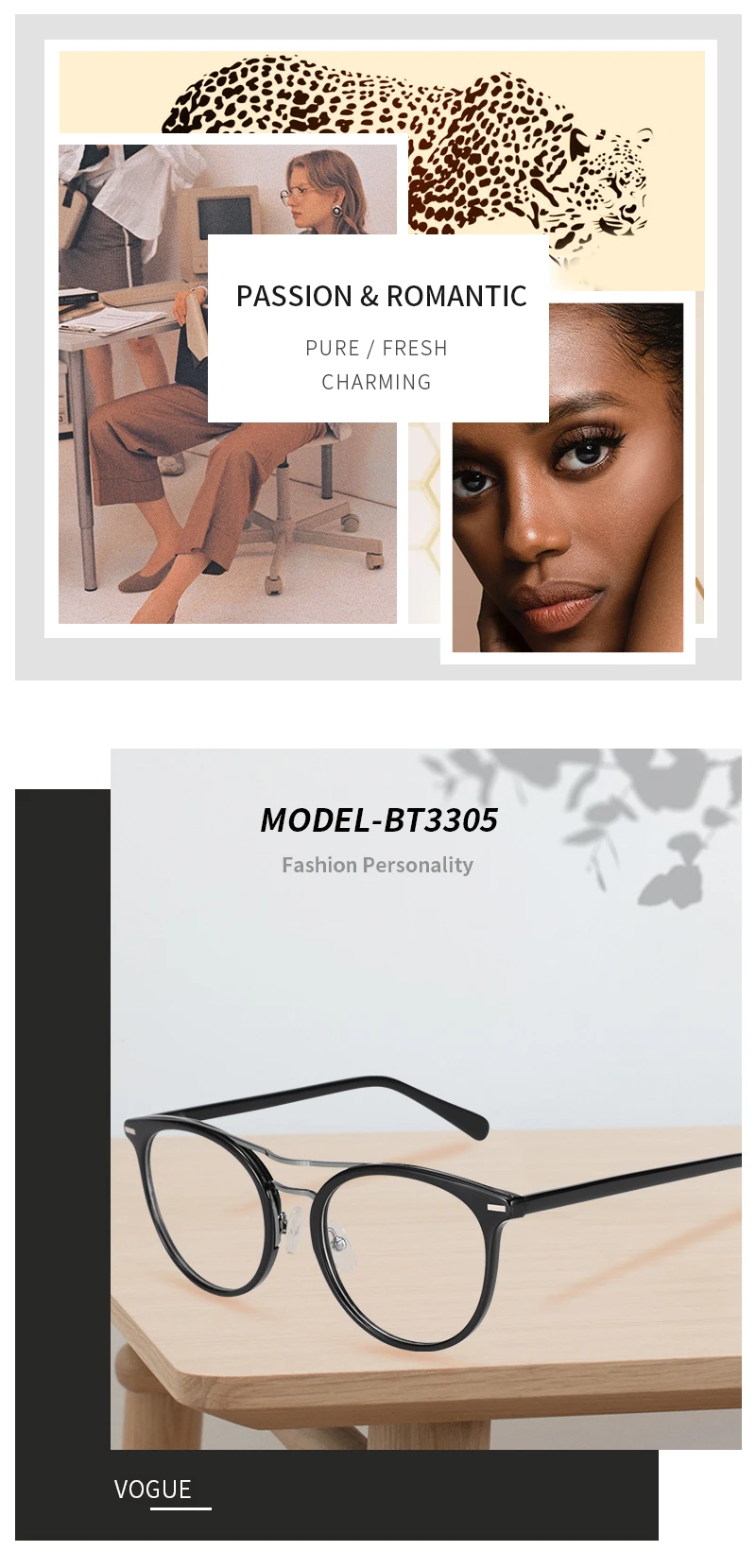 Retro Round Glasses Frame Women Ultralight Vintage Prescription Presbyopia Eyeglasses Optical Myopia Spectacles Eyewear Frame