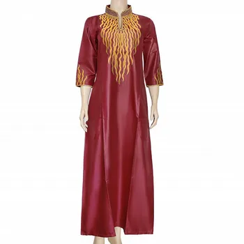 

2020 New Arrivals African Dashiki Flowers Pattern Embroider Dress Casual African Long Maxi Dresses African Dresses For Women