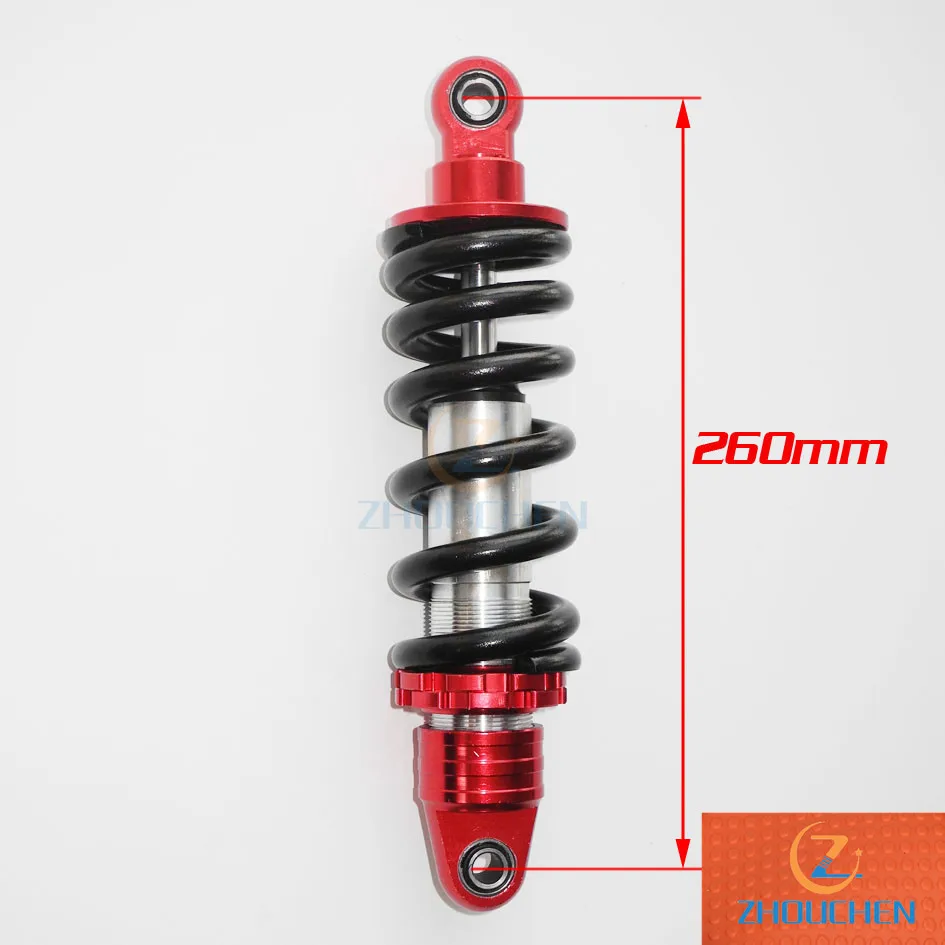 26cm 260mm Aluminum alloy Shock Absorber Rear suspension For Pit bike/Dirt bike motorcycle - Цвет: black