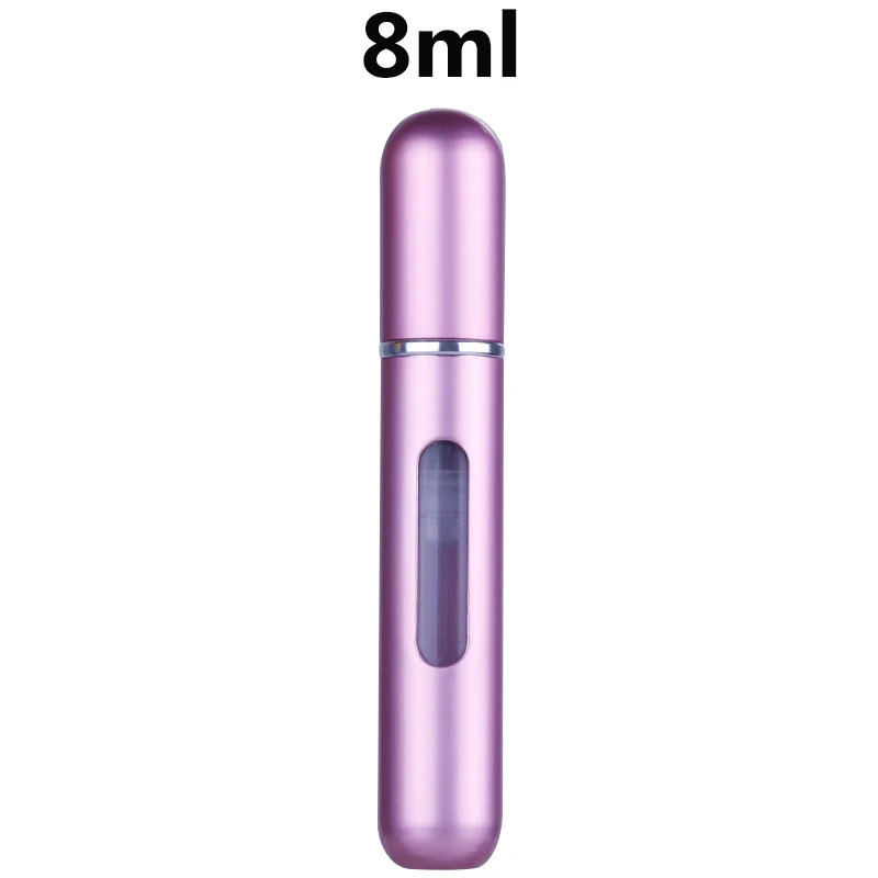8ml matte pink 5/8 мл многоразовый нагреваемый парфюмерный флакон с распылителем Алюминий распылитель Портативный, косметичка для путешествий, контейнер флакон духов распылитель контейнер - Цвет: 8ml matte pink