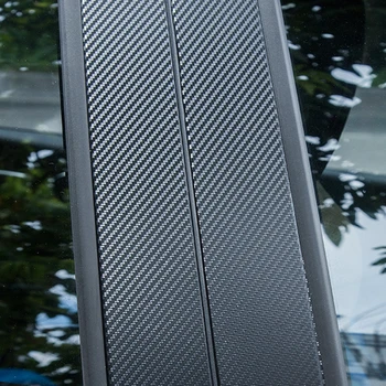 

Accessories Window Pillar cover Exterior Wear-resistant Carbon Fiber Black