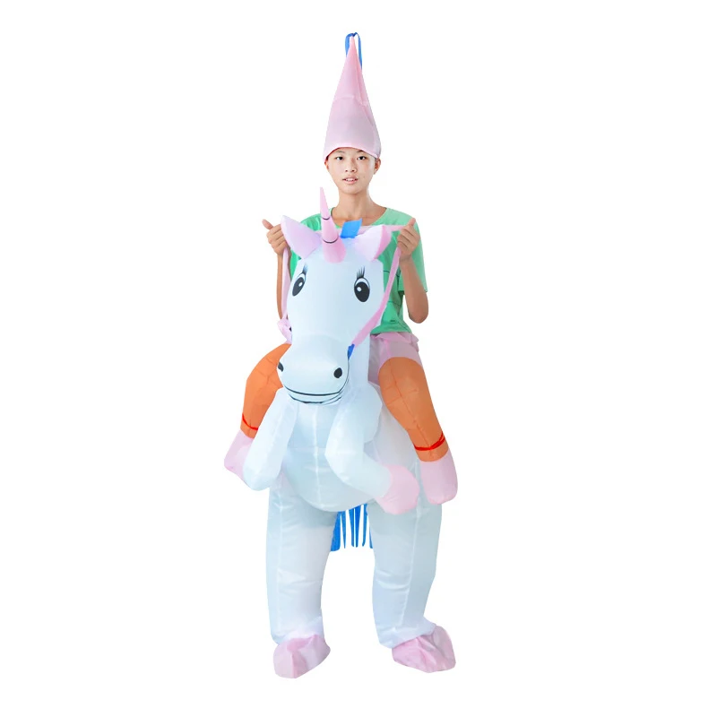 Inflatable Unicorn Carnival Cosplay Costumes Suit Animal Cartoon Halloween Kids Adult Funny Costumes Child Birthday Party Gift Inflatable Unicorn Carnival Cosplay Costumes Suit Animal Cartoon Halloween Kids Adult Funny Costumes Child Birthday Party Gift