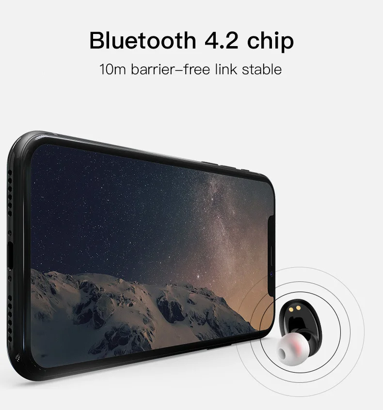W-10 TWS Bluetooth наушники беспроводные наушники с одним ухом 3D стерео мини наушники спортивные наушники-вкладыши Беспроводная bluetooth-гарнитура