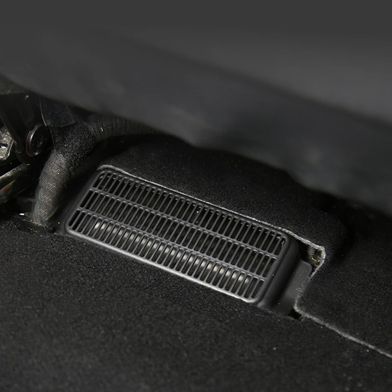2pcs Car Air Outlet Cover For Tesla Model 3-Under Seat Air Vent Anti-blocking Dust Cover Accessories