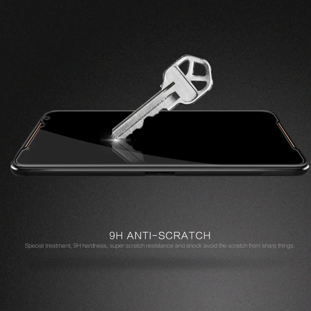 Для Asus ROG Phone II CP+ PRO Полное покрытие из закаленного стекла 9H 2.5D изогнутая Защитная пленка для экрана NILLKIN Amazing Nanometer пленка