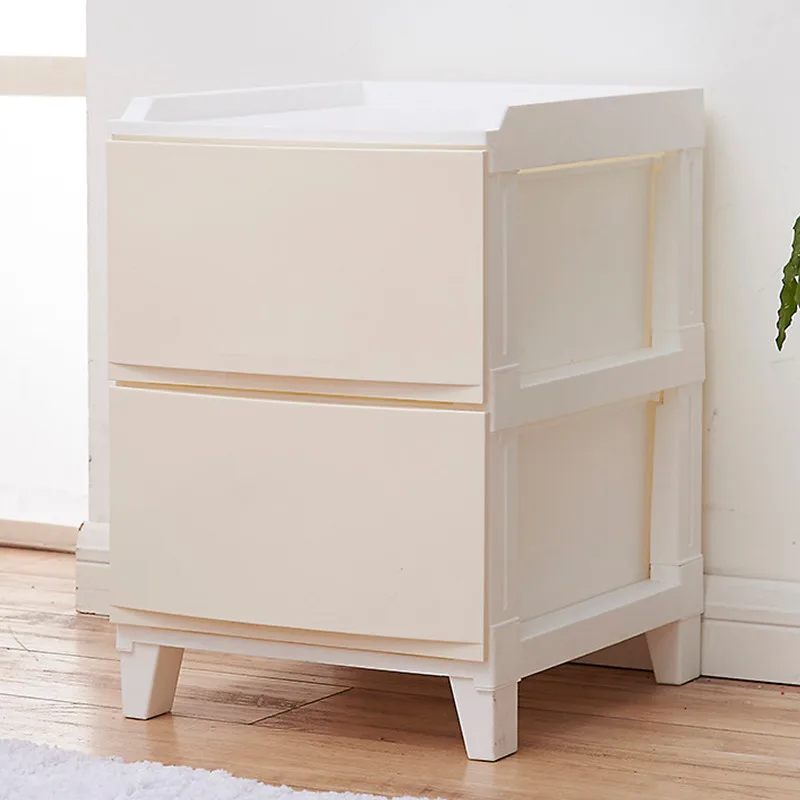  Plastic Fashion Nightstands Bedside Cabinet Modern Bedroom Simple Modern Simple Dormitory Bedroom L - 4000112873513