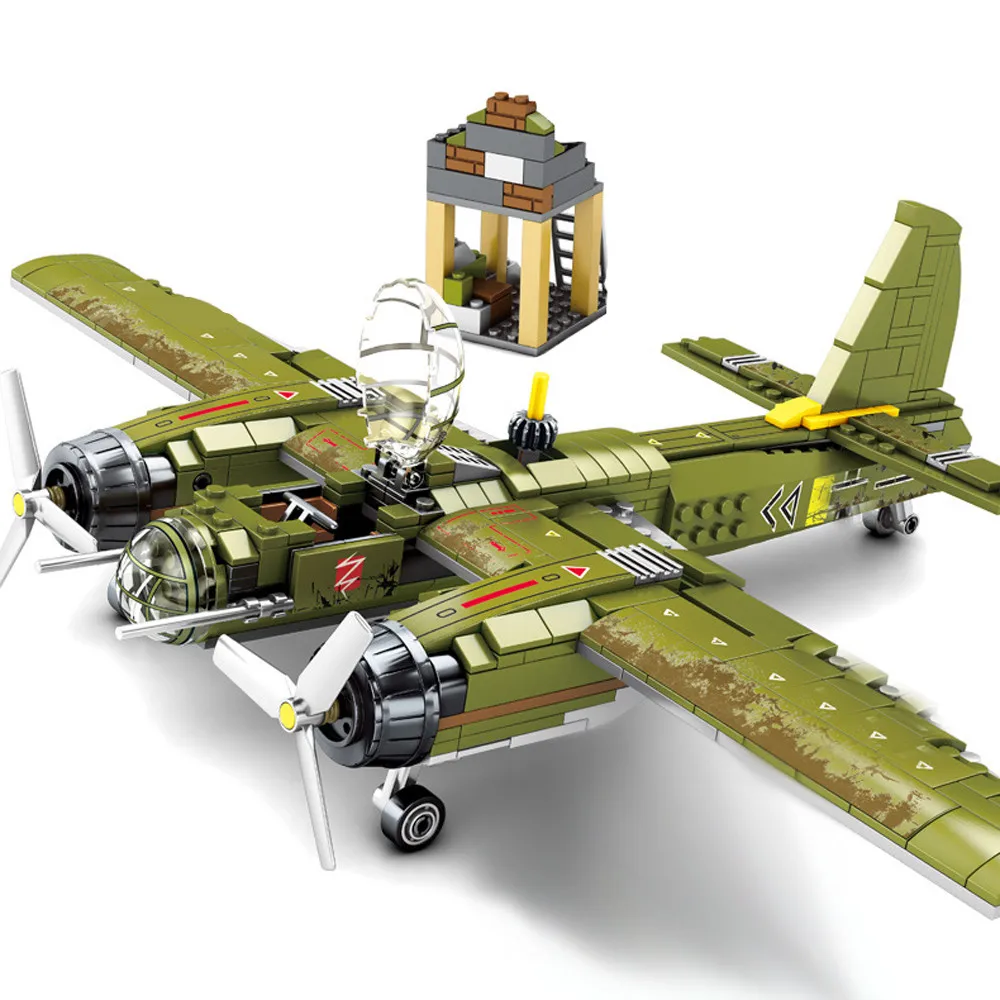 

2019 World War 2 WW2 Soldiers Tank Armored Vehicle Fighter Military SWAT Army Building Blocks Bricks Kids Toys Juguetes