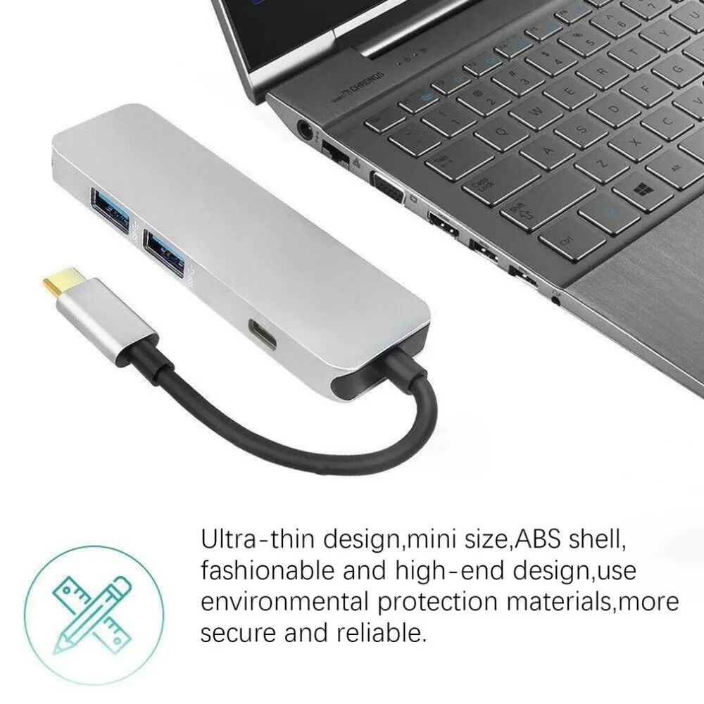 Type-C к USB-C HDMI USB3.0 USB-C адаптер для MacBook samsung Galaxy S9/S8 huawei P20 Pro type C USB C концентратор