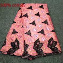 Швейцарская вуаль, кружево персикового цвета, высокое качество, нигерийские кружевные ткани для платья, 5 ярдов