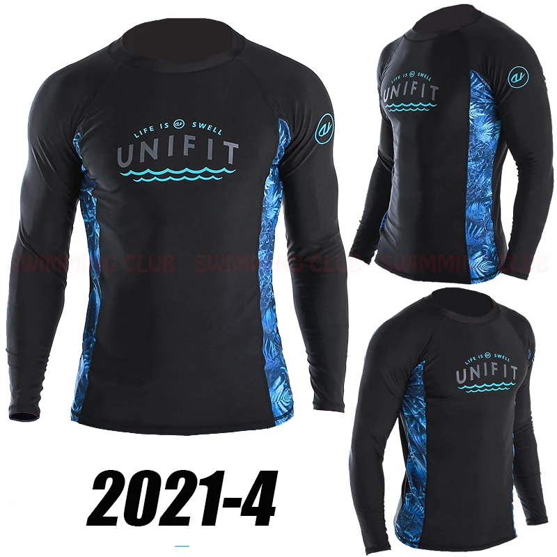 MEN'S RASH GUARDS LONG SLEEVES rash guard surfing swimsuit for BEACH SURFING SWIMMING WATER SPORTS GYM
