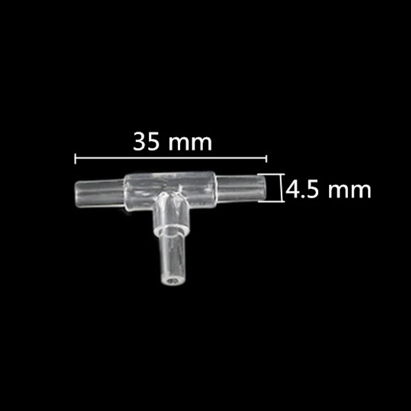 10 шт. шланг равный прозрачный акриловый соединители тройник/Крест/локоть/y-образный воздушный трубчатый соединитель аквариумная трубка аксессуары - Цвет: Transparent