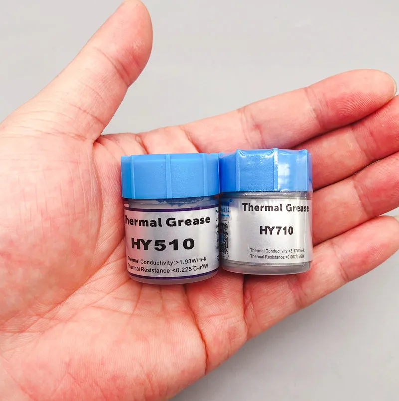 

10PCS HY510/710 10g Silicone Compound Thermal Paste Conductive Grease Heatsink For CPU GPU Chipset notebook Cooling with scraper