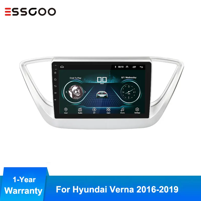

Essgoo 2 din Android Car Radio For Hyundai Verna 2016-2019 Autoradio Central Multimidia Video Player Auto Stereo GPS Navigation