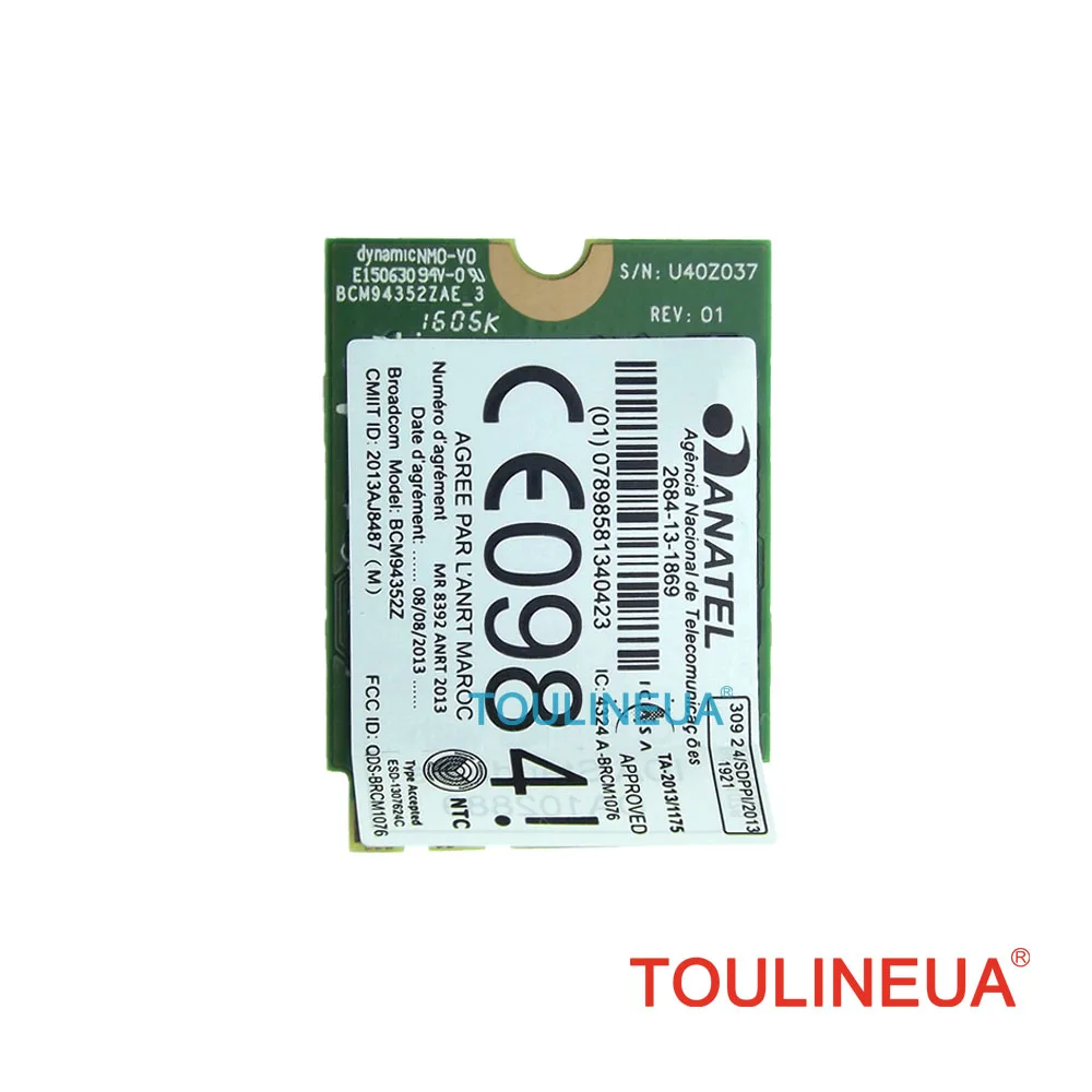 Беспроводная сетевая карта BCM94352Z DW1560 06XRYC 802.11ac NGFF M2 867 Мбит/с BCM94352 BT4.0 WiFi|wireless network